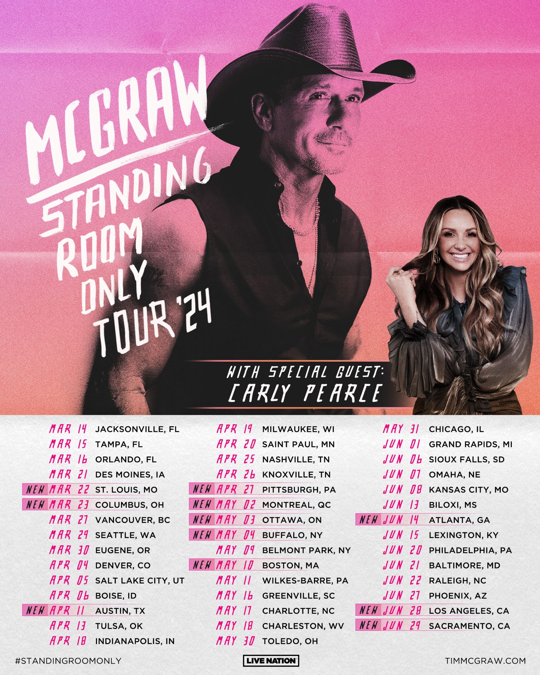 Tim McGraw’s ‘Standing Room Only Tour’